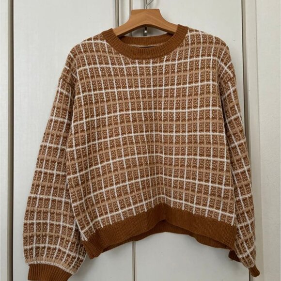 Tweed Style Crochet Sweatshirt - Picture 2 of 6